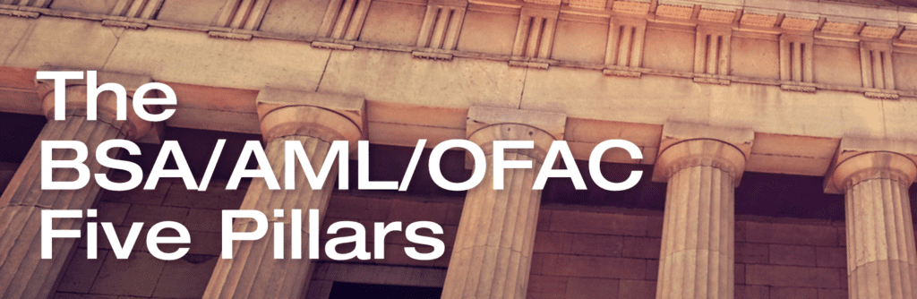 Image: The Five (5) Pillars of BSA/AML/OFAC Compliance